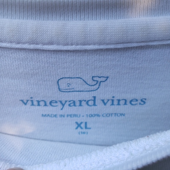 Vinyard Vines white long sleeve kids XL top - Picture 5 of 8